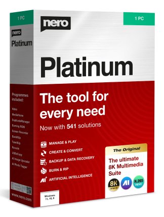 EAN 4052272002448 - Nero Platinum 365 1 licencia(s) Electronic License Delivery (ELD) Plurilingüe 1 año(s) 12 mes(es) imagen 1