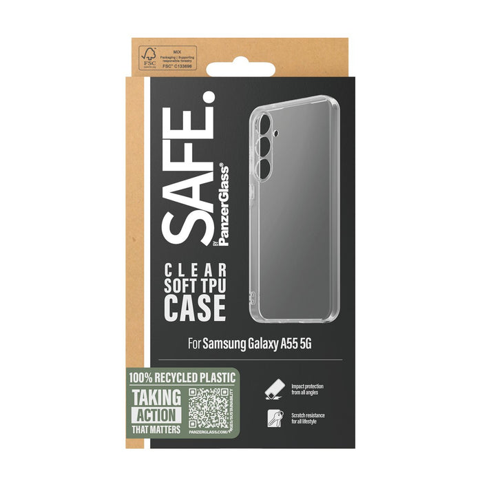EAN 5711724956911 - PanzerGlass SAFE. by ® TPU Case Samsung Galaxy A55 5G | Transparent funda para teléfono móvil Transparent imagen 3