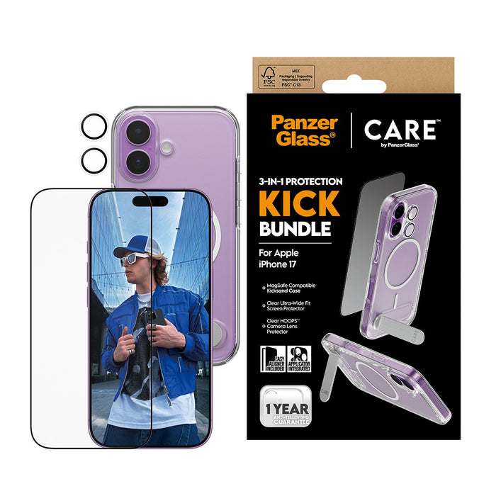 EAN 5715685027338 - PanzerGlass ® | CARE by ® 3-in-1 Feature Kick Bundle iPhone 17 Protector de pantalla Apple 1 pieza(s) imagen 2