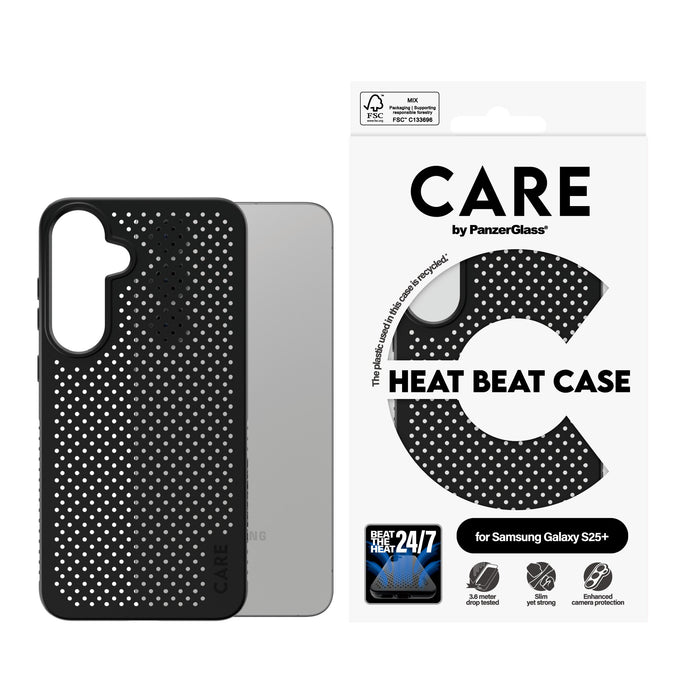 EAN 5715685016608 - PanzerGlass CARE™ by ® Case Heat Beat Samsung Galaxy S25+ funda para teléfono móvil Negro imagen 2