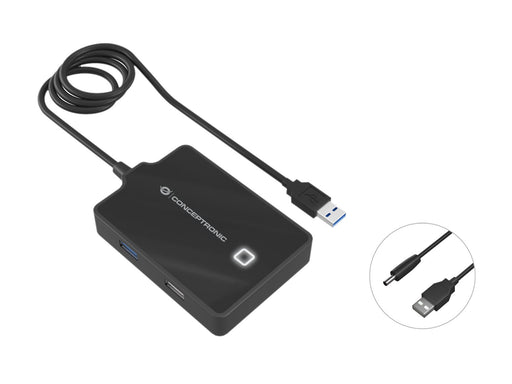 EAN 4015867226711 - Conceptronic HUBBIES10B base para portátil y replicador de puertos USB 3.2 Gen 1 (3.1 Gen 1) Type-A Negro imagen 1