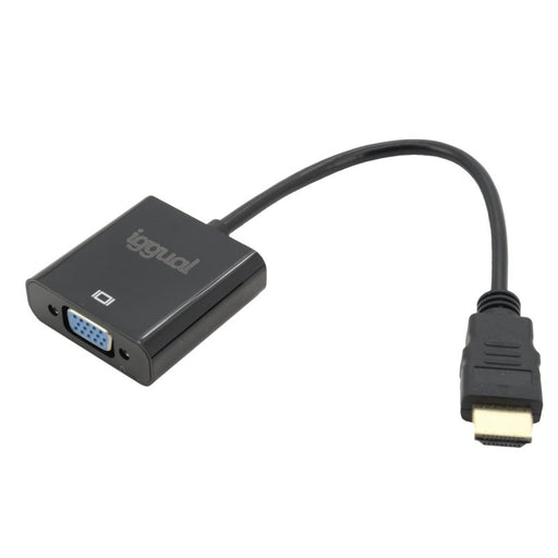 EAN 8435364317303 - iggual IGG317303 adaptador de cable de vídeo 0,2 m HDMI tipo A (Estándar) VGA (D-Sub) Negro imagen 1