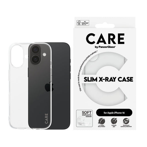 EAN 5715685005800 - PanzerGlass CARE™ by ® X-Ray Case iPhone 16 funda para teléfono móvil Transparente imagen 2