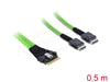 EAN 4043619821952 - DeLOCK 82195 cable Serial Attached SCSI (SAS) 0,5 m 16 Gbit/s Negro, Verde imagen 1