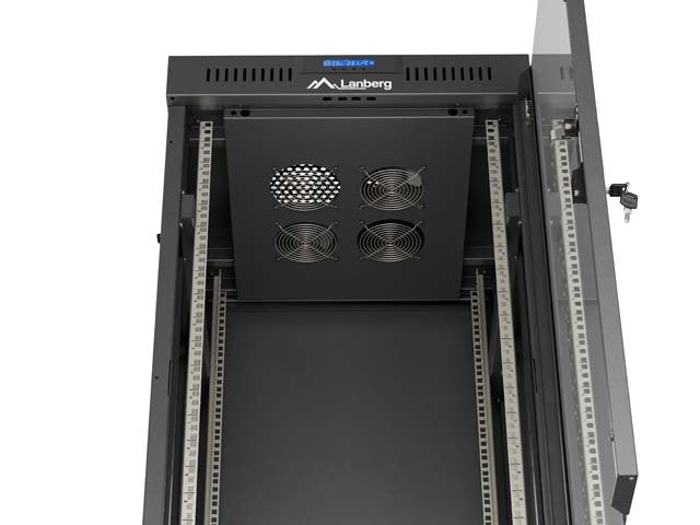 EAN 5901969447873 - Lanberg FF01-6624-12BL armario rack 24U Rack o bastidor independiente Negro imagen 9