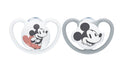 EAN 4008600405733 - NUK Disney Mickey Mouse Chupete clásico para bebés Ortodóntico Silicona Gris, Blanco imagen 1
