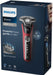 EAN 8720689008365 - Philips SHAVER Series 5000 S5883/10 afeitadora Máquina de afeitar de rotación Recortadora Negro, Rojo imagen 3