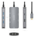 EAN 8435739901748 - AISENS ASUC-6P019-GR base para portátil y replicador de puertos Alámbrico USB 3.2 Gen 1 (3.1 Gen 1) Type- imagen 4