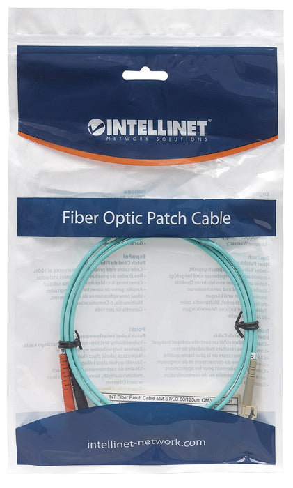 EAN 0766623751124 - Intellinet 751124 Cable de fibra óptica e InfiniBand 3 m ST LC Color aguamarina imagen 5