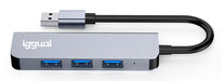 EAN 8435364319246 - iggual IGG319246 hub de interfaz USB 3.2 Gen 1 (3.1 Gen 1) Type-C 5000 Mbit/s Plata imagen 9