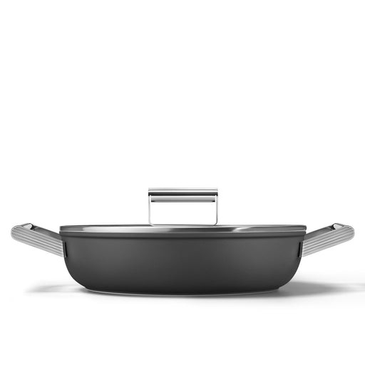 EAN 8017709356026 - Smeg DPF2812BLM batería de cocina Negro Aluminio, Acero inoxidable 4,3 L 28 cm imagen 1