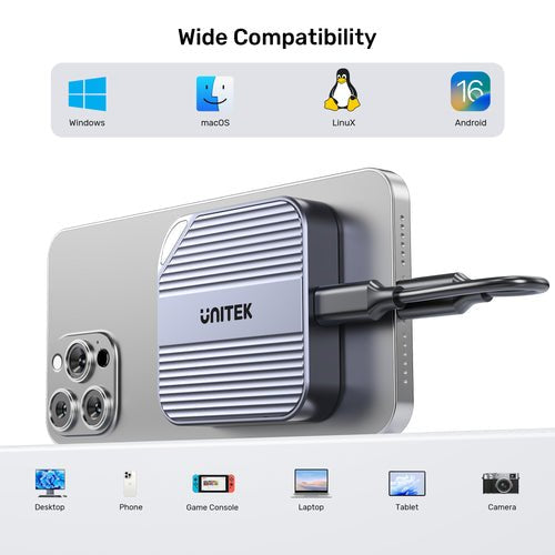EAN 4894160058027 - UNITEK S1244AGY01 caja para disco duro externo Caja externa para unidad de estado sólido (SSD) Gris M.2 imagen 8