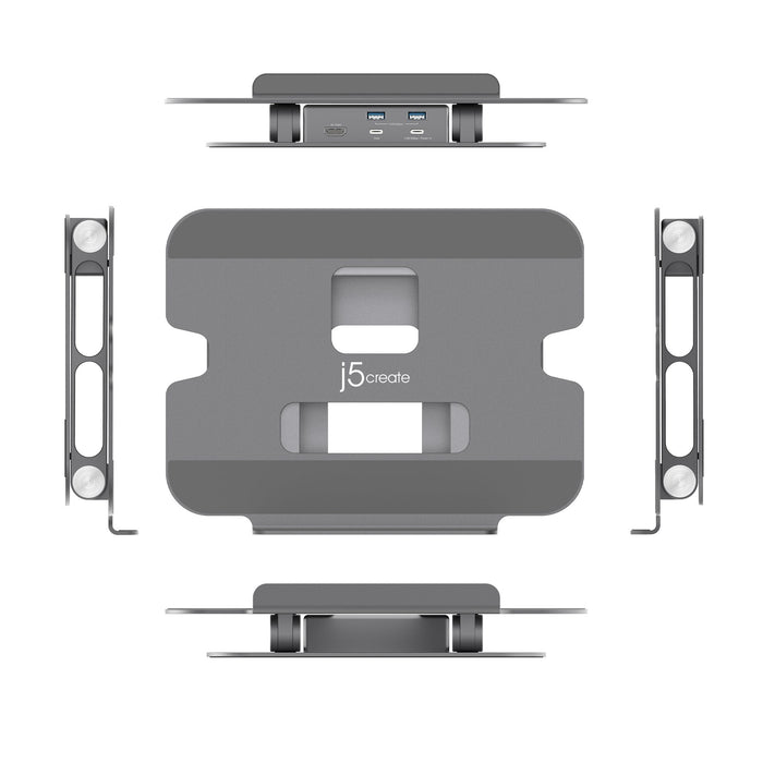 EAN 4712795086430 - j5create JTS327 Soporte para ordenador portátil Gris 40,6 cm (16") imagen 3