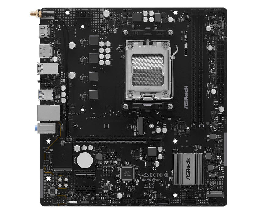 EAN 4711581496019 - Asrock A620AM-P WIFI AMD A620A Zócalo AM5 micro ATX imagen 2