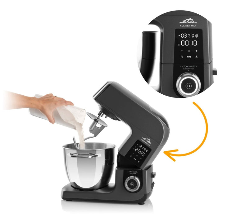 EAN 8590393376827 - Eta Gratus Kuliner II Max robot de cocina 1700 W 6,7 L Gris Balanza integrada imagen 8