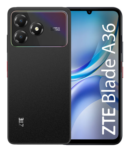 EAN 6902176157837 - ZTE A36 17,1 cm (6.75") Ranura híbrida Dual SIM Android 15 4G USB Tipo C 4 GB 128 GB 5000 mAh Negro imagen 1