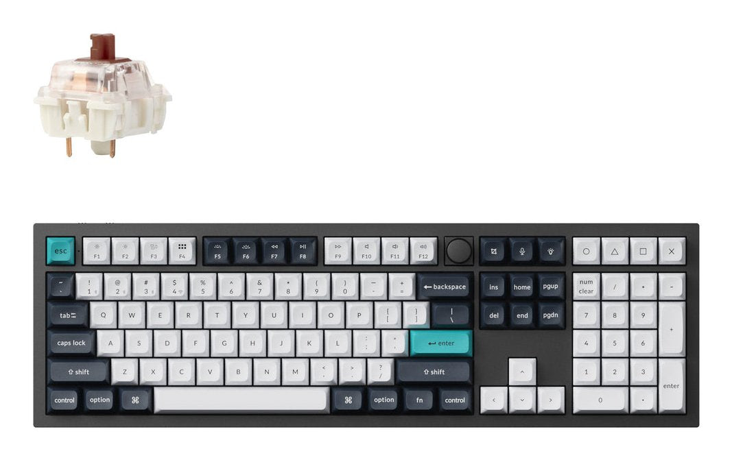 EAN 4894979017956 - Keychron Q6 Max teclado Universal USB + RF Wireless + Bluetooth QWERTY Portugués Negro, Blanco imagen 1