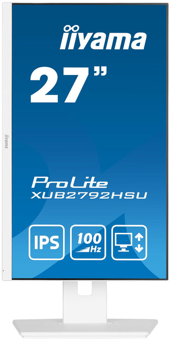EAN 4948570123360 - iiyama ProLite XUB2792HSU-W6 pantalla para PC 68,6 cm (27") 1920 x 1080 Pixeles Full HD LED Blanco imagen 3