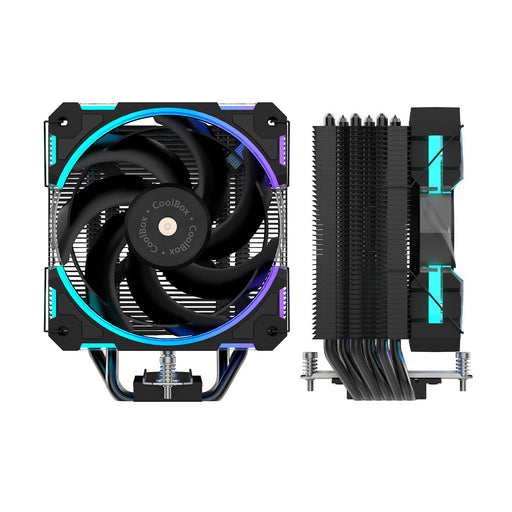 EAN 8436624423550 - CoolBox COO-VCPU-6H-ARB sistema de refrigeración para ordenador Procesador Refrigerador de aire 12 cm Neg imagen 1