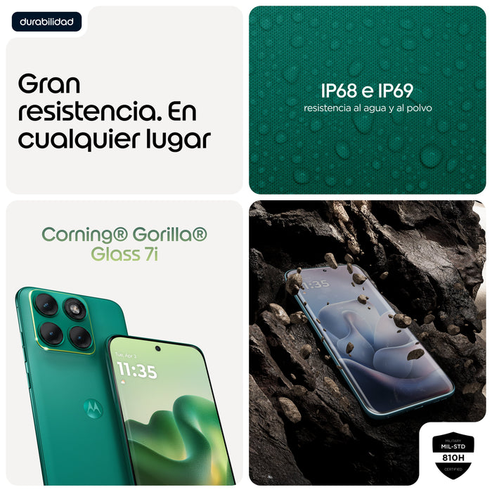 EAN 840493611174 - Motorola edge 70 fusion 17,2 cm (6.78") SIM doble Android 16.0 5G USB Tipo C 8 GB 256 GB 5200 mAh Verde imagen 9
