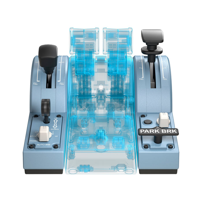 EAN 0663296422613 - Thrustmaster TCA Quadrant Add-On Airbus Edition Negro, Azul Simulador de Vuelo PC imagen 4