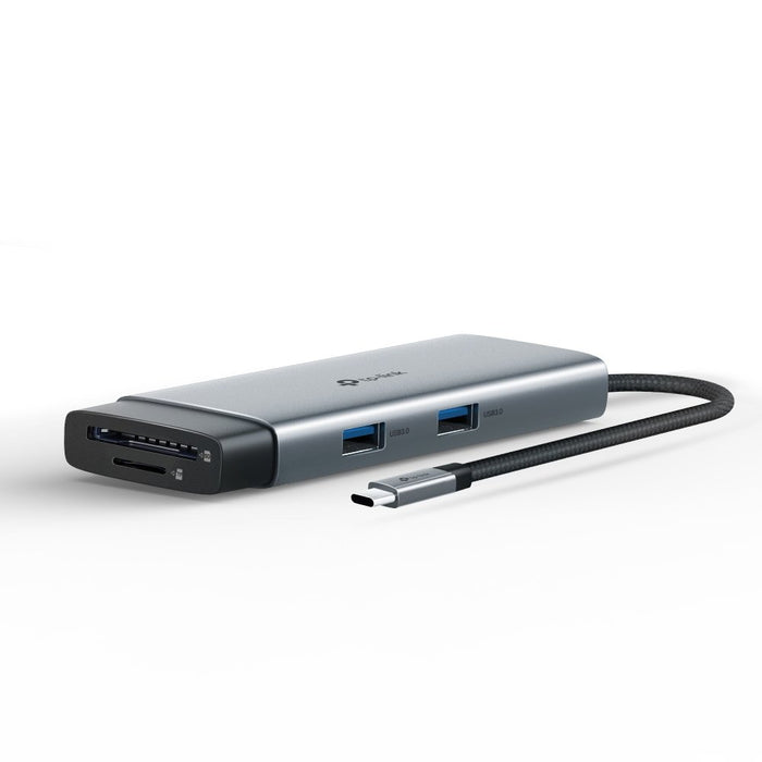EAN 1210002607421 - TP-Link UH7021C hub de interfaz USB Tipo C 5000 Mbit/s Aluminio, Negro imagen 2