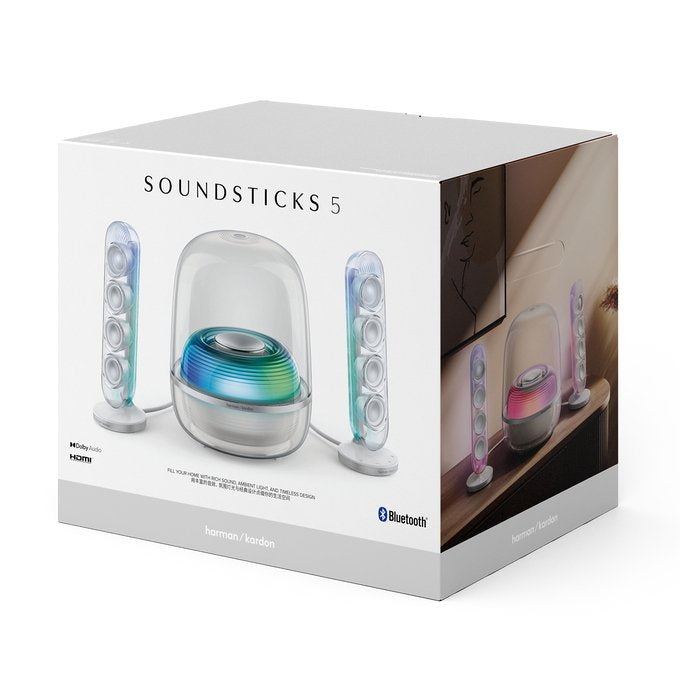 EAN 1200130026713 - Harman/Kardon SoundSticks 5 conjunto de altavoces 190 W Blanco 2.1 canales Bluetooth imagen 13