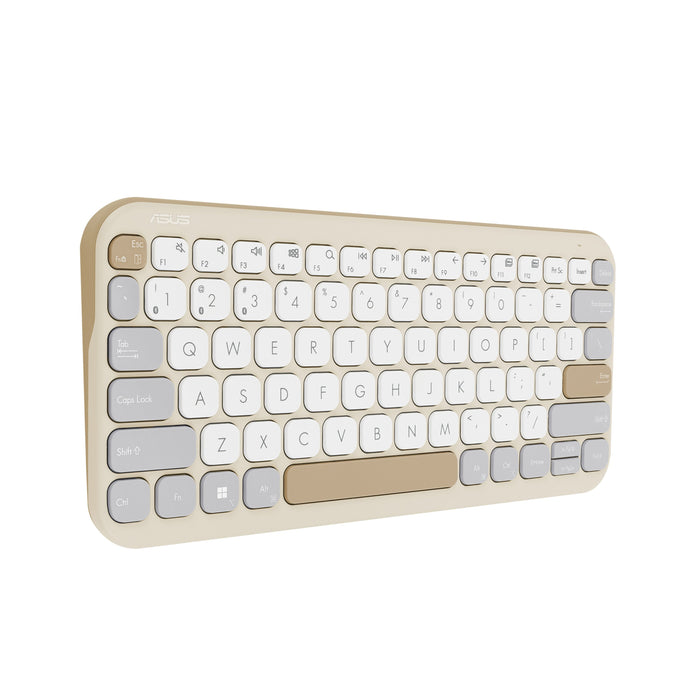 EAN 4711387539057 - ASUS Marshmallow Keyboard KW100 teclado Hogar Bluetooth QWERTY Español Beige imagen 7