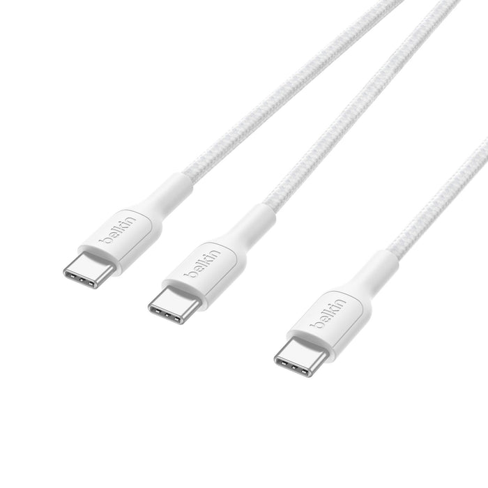 EAN 745883937356 - Belkin CAC004hq1.5MWH cable USB USB 2.0 1,5 m USB C 2 x USB C Blanco imagen 3