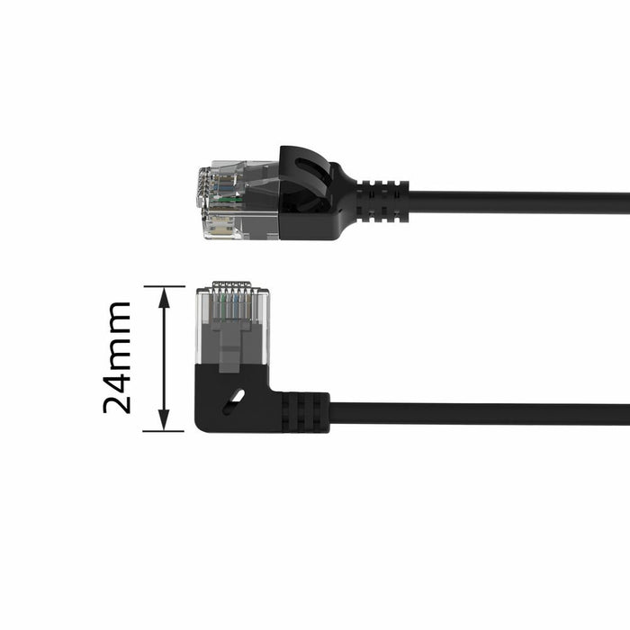 EAN 8716065547108 - ACT DC1901 cable de red Negro 1 m Cat6a U/UTP (UTP) Alrededor imagen 3