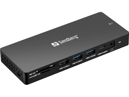 EAN 5705730136610 - Sandberg 136-61 base para portátil y replicador de puertos Alámbrico USB 3.2 Gen 1 (3.1 Gen 1) Type-C Gri imagen 1