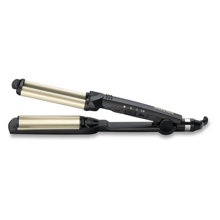 EAN 3030050064308 - BaByliss EasyWaves Plancha alisadora y rizadora para flequillo Caliente Negro, Plata 1,8 m imagen 2