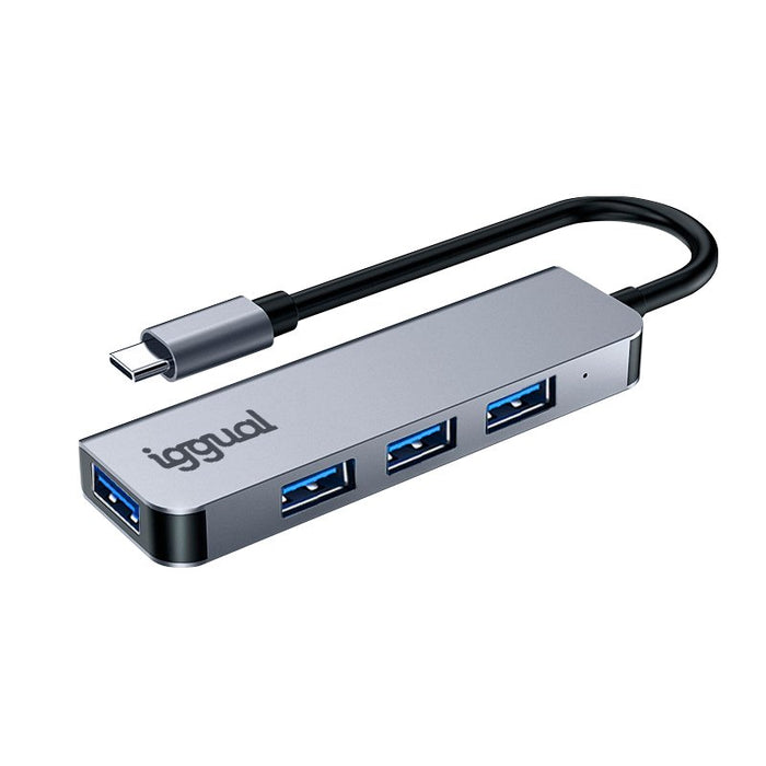 EAN 8435364319239 - iggual IGG319239 hub de interfaz USB 3.2 Gen 1 (3.1 Gen 1) Type-C 5000 Mbit/s Plata imagen 5