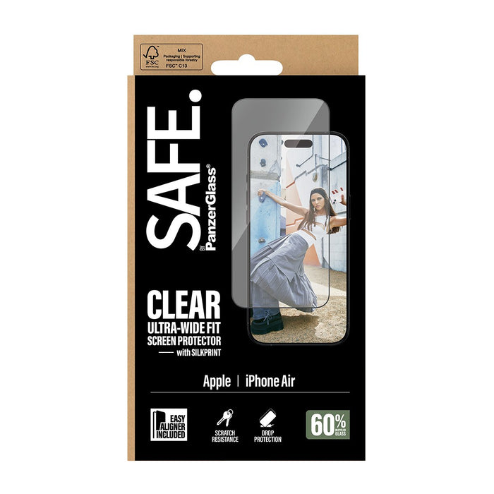 EAN 5715685029691 - PanzerGlass SAFE. by ® Screen Protector w. Black Frame iPhone Air | Ultra-Wide Fit w. EasyAligner Protect imagen 3