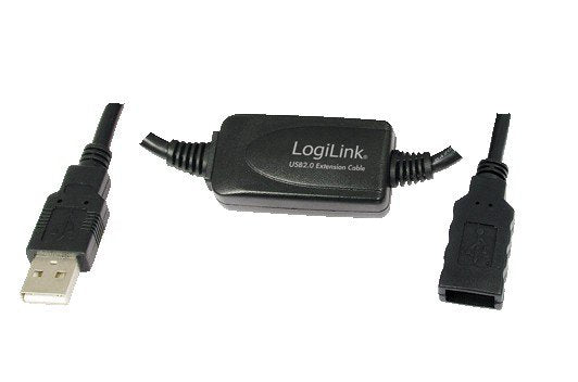 EAN 4052792000108 - LogiLink 15M USB 2.0 - USB 2.0 M/F cable USB USB A Negro imagen 1