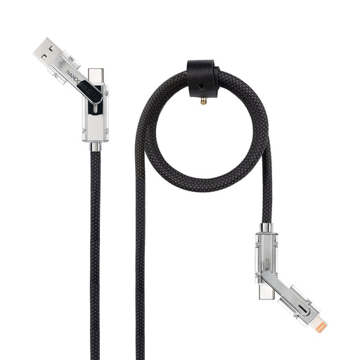 EAN 8433281017283 - Nanocable 10.01.2602 cable USB 2 m USB A/USB C USB C/Lightning Negro, Gris imagen 1