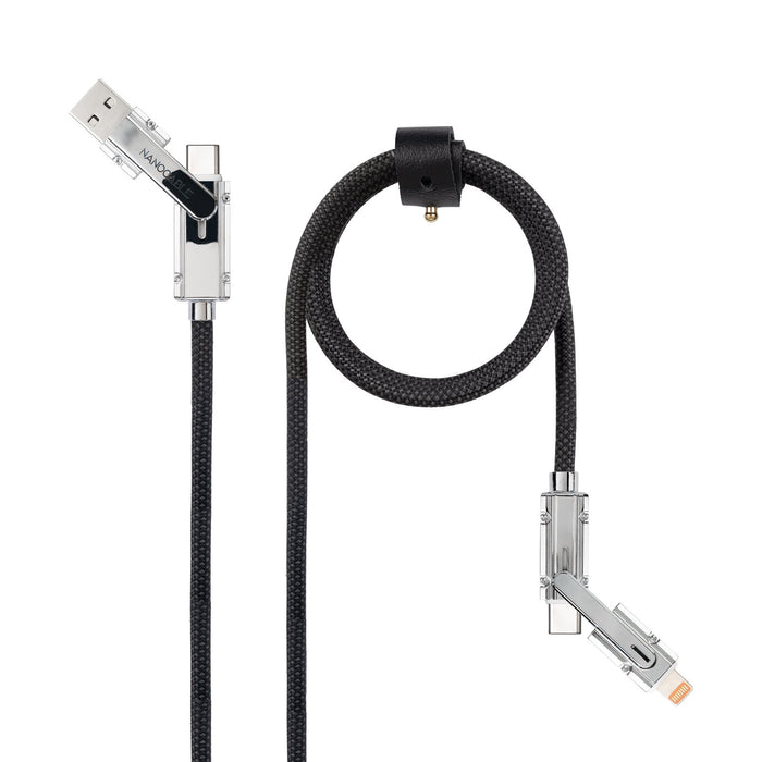 EAN 8433281017283 - Nanocable 10.01.2602 cable USB 2 m USB A/USB C USB C/Lightning Negro, Gris imagen 1