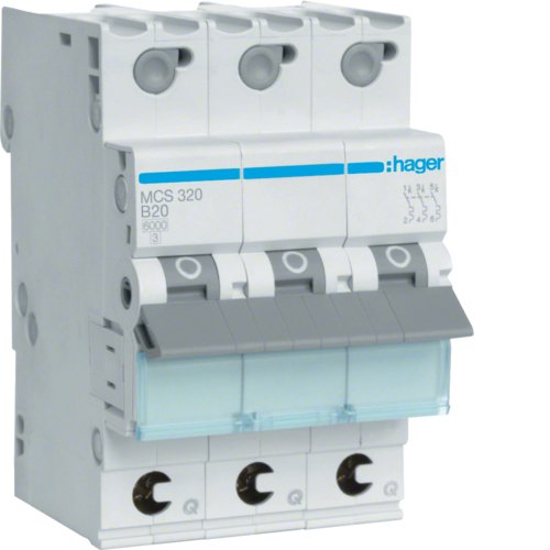 EAN 3250614315343 - Hager MCS320 corta circuito Tipo C 3 3 módulo(s) imagen 1