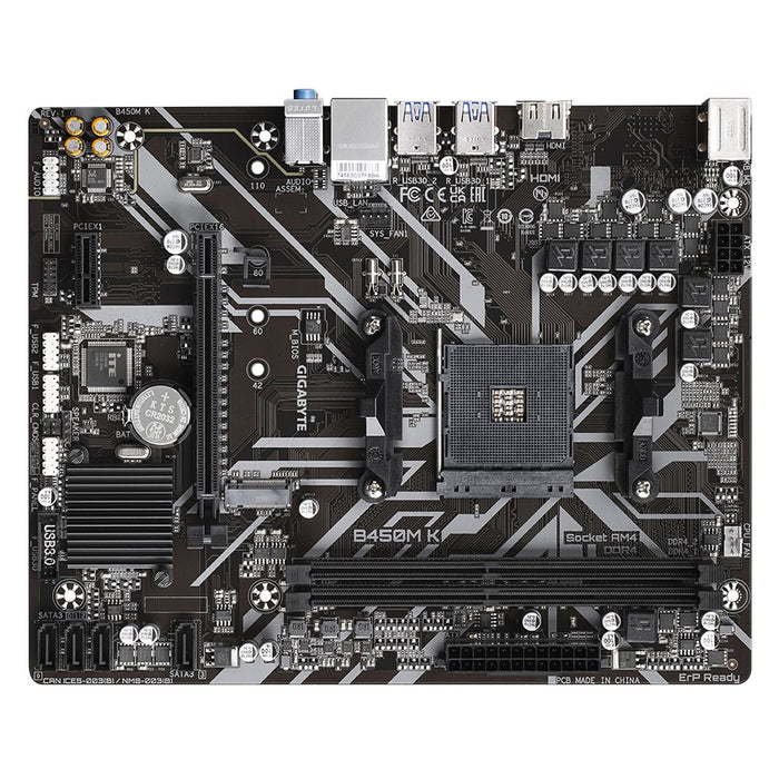 EAN 4719331849801 - GIGABYTE B450M K placa base AMD B450 Zócalo AM4 micro ATX imagen 5