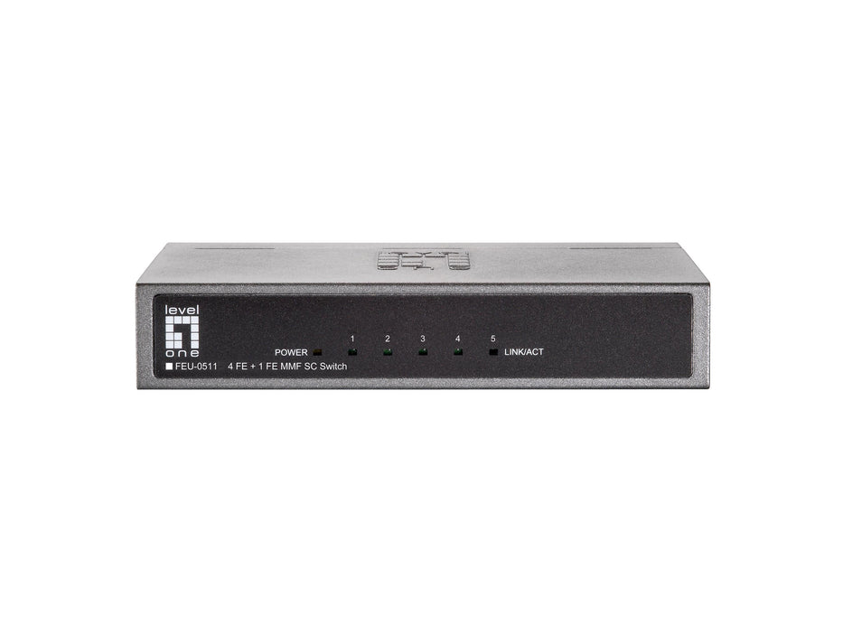 EAN 4015867174838 - LevelOne FEU-0511 switch Fast Ethernet (10/100) Negro, Gris imagen 4