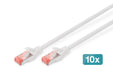 EAN 4016032441793 - Digitus DK-1644-020-WH-10 cable de red Blanco 2 m Cat6 S/FTP (S-STP) imagen 1