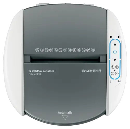 EAN 4002432143306 - Leitz IQ OptiMax Autofeed Office 300 P5 triturador de papel Microcorte 55 dB 22,5 cm Blanco imagen 12