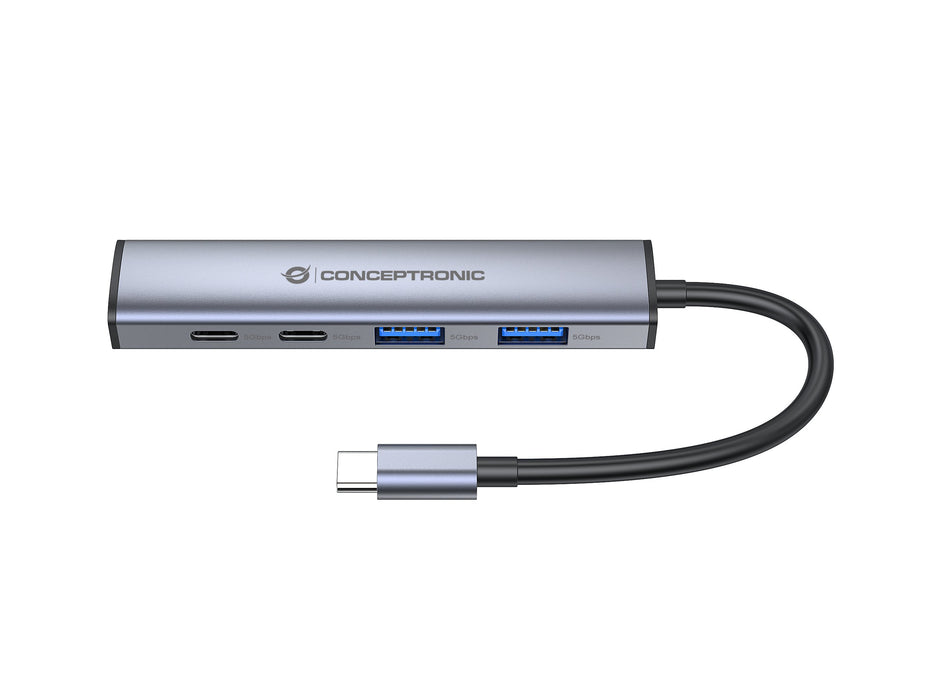 EAN 4015867244265 - Conceptronic HUBBIES22G hub de interfaz USB 3.2 Gen 1 (3.1 Gen 1) Type-C 5000 Mbit/s Gris imagen 3
