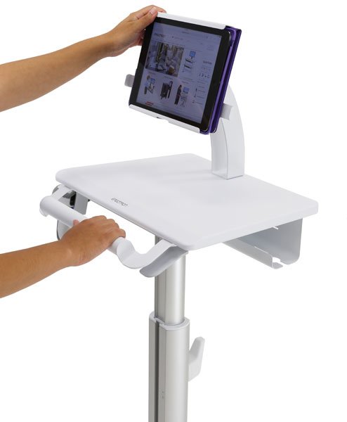 EAN 766212224770 - Ergotron StyleView Tablet Cart, SV10 Aluminio, Blanco Tableta Carro multimedia imagen 3