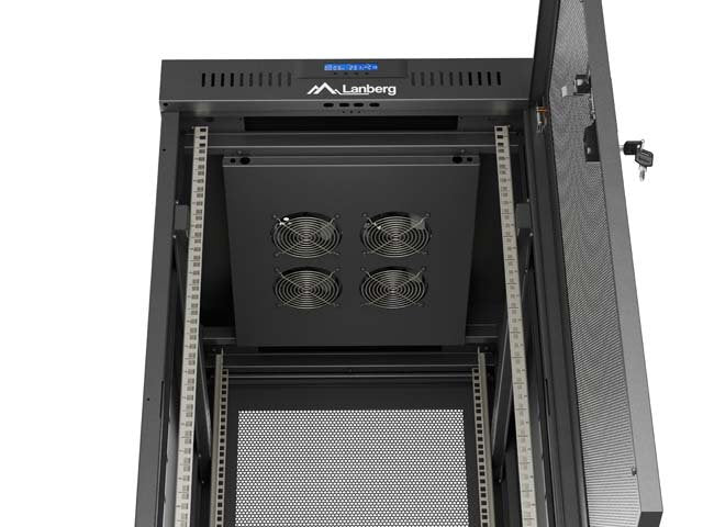 EAN 5901969447903 - Lanberg FF01-6824-23BL armario rack 24U Rack o bastidor independiente Negro imagen 9