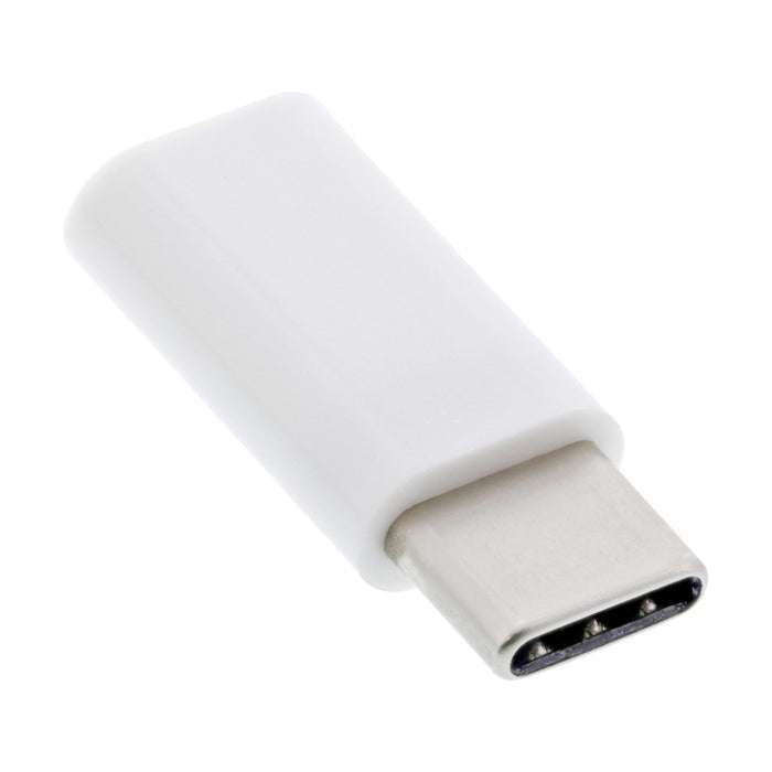 EAN 4043718278428 - InLine 33303I cambiador de género para cable USB type C male microUSB2.0 Blanco imagen 1