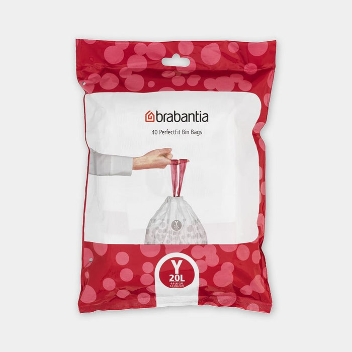 EAN 8710755138263 - Brabantia 138263 bolsa para basura 20 L Blanco 40 pieza(s) imagen 1