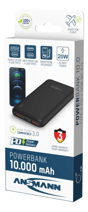 EAN 4013674187225 - Ansmann PB320PD 10000 mAh Negro imagen 11