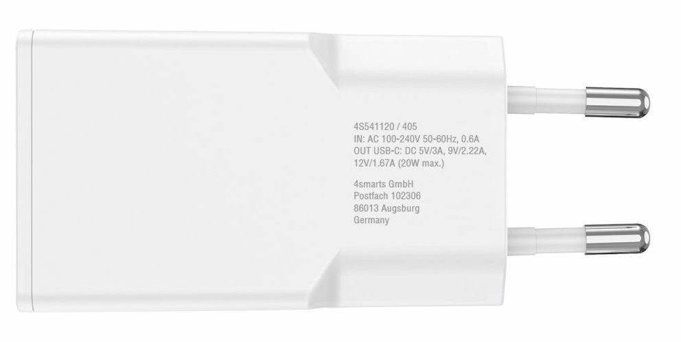 EAN 4252011909032 - 4smarts PDPlug Slim Smartphone, Tableta Blanco Corriente alterna Carga rápida Interior imagen 3