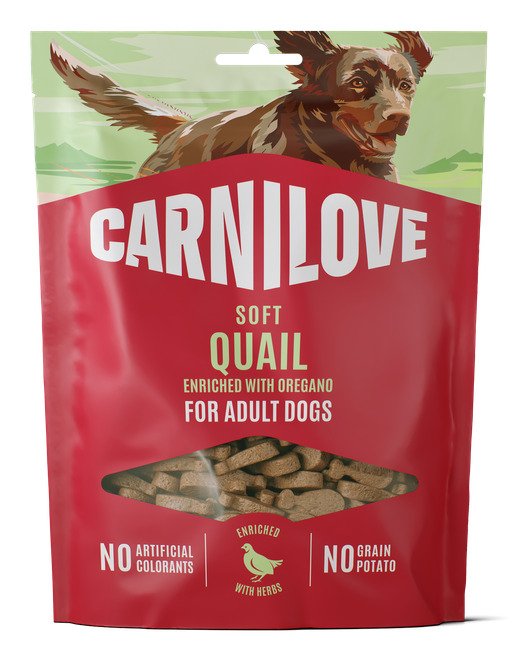 EAN 8595602582655 - CARNILOVE SOFT Perro Snacks Codorniz 200 g imagen 1